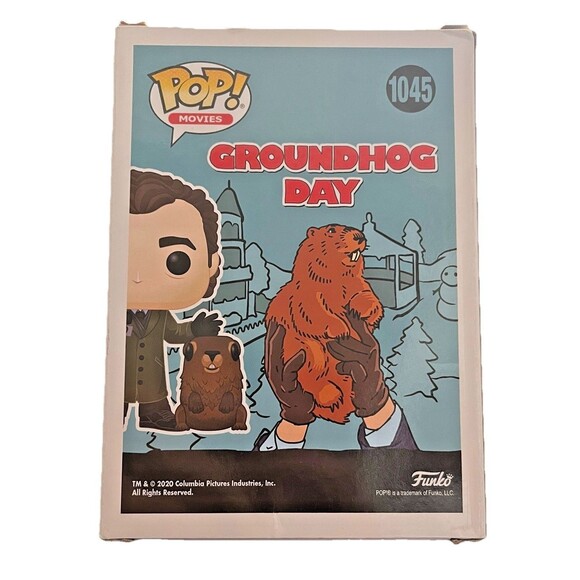 Funko Pop Movies Groundhog Day Phil Connors w Punxsutawney Phil 1045 NIB - Picture 5 of 10